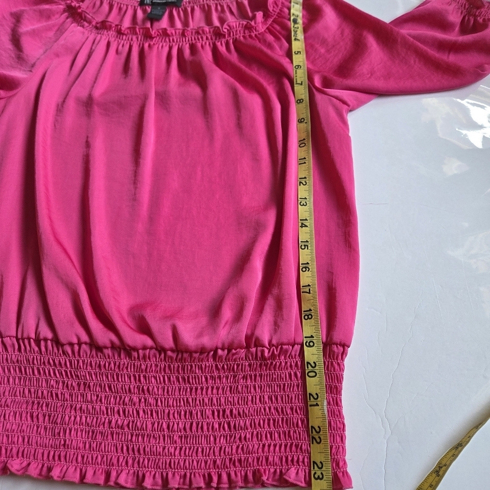 Pink Ruffled INC Women's Top - Picture 7 of 7